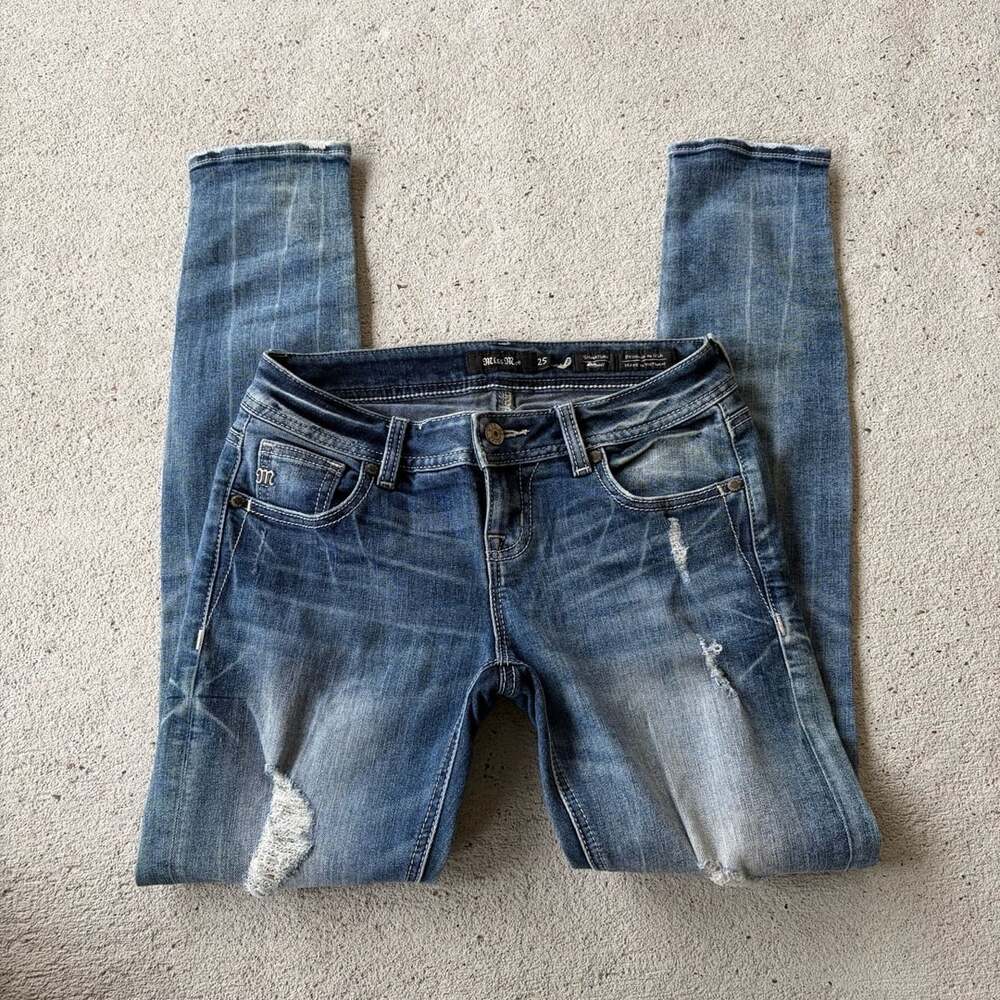 Miss Me Signature Skinny Jeans Size 25 Distressed